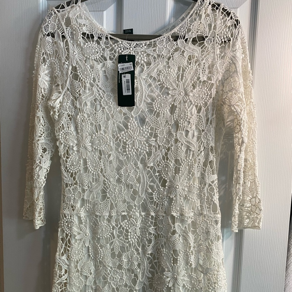 Lauren by Ralph Lauren lace dress NWT